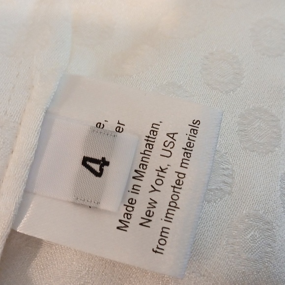 Rachel Comey OFF WHITE Women's Lashes Crepe L/S Rite Top size 4/small - Picture 12 of 14